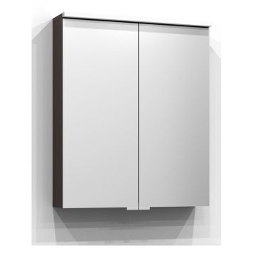 SPEGELSKÅP SVEDBERGS SAREK S/U-LED UTTAG BRUN ASK 60CM