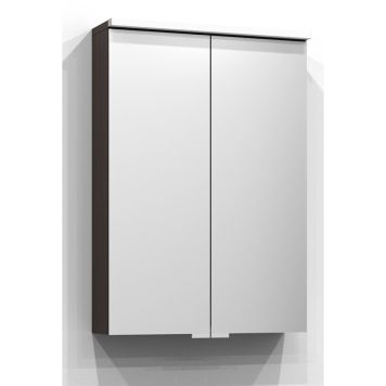 SPEGELSKÅP SVEDBERGS SAREK S/U-LED J-UTTAG BRUN ASK 50CM