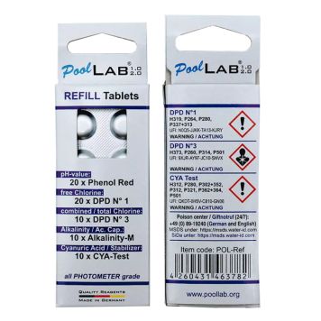 TESTTABLETTER POOLLAB 2,0 REFILL