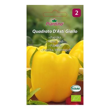 GRÖNSAKSFRÖ PIARDINO PAPRIKA QUADRATO D'ASTI GIALLO