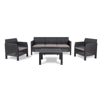 LOUNGESET TOOMAX MATILDE 5-SITS SVART