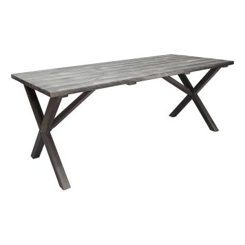 MATBORD BALTIC GARDEN SCOTTSDALE SHABBY CHIC 190CM GRÅ