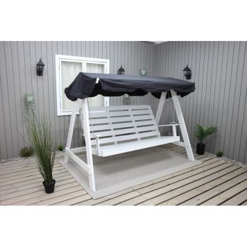 HAMMOCK BALTIC GARDEN PELLE 165CM VIT/SVART