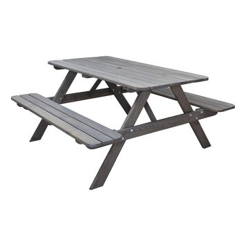 TRÄDGÅRDSMÖBEL BALTIC GARDEN RASTA BORD/BÄNKSET GRÅ