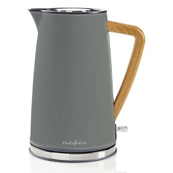 VATTENKOKARE NEDIS STÅL 1,7 LITER GRÅ