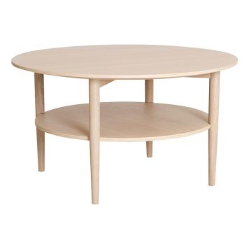 SOFFBORD NFG KALMAR Ø90X50CM VITPIGMENTERAD EK