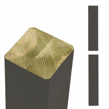 LIMTRÄSTOLPE PLUS TRYCKIMPREGNERAD GRÅ 9X9X238MM