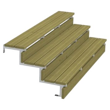 TERRASSTRAPPA PLUS 3 TRAPPSTEG 34,2° STÅL 79X54X180CM