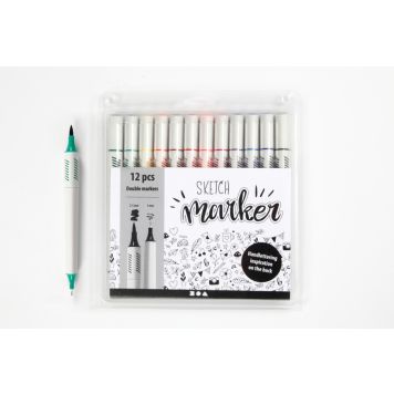 MÄRKPENNA CREATIV COMPANY FLERFÄRGADE 12ST