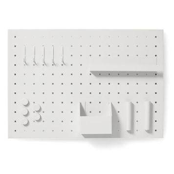 FÖRVARINGSTAVLA ZELLER METALL 50X35CM VIT