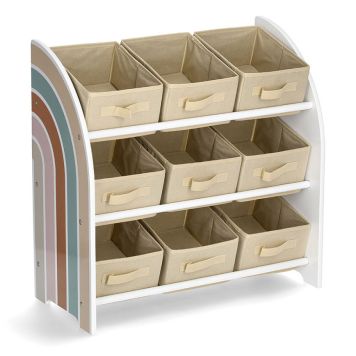 FÖRVARINGSHYLLA ZELLER RAINBOW BARN FURU 65X30X64CM