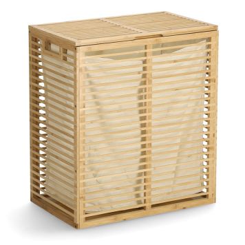 TVÄTTKORG ZELLER BAMBU 61X33X53CM NATUR