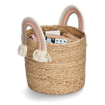 FÖRVARINGSKORG ZELLER REGNBÅGE Ø30CM NATUR