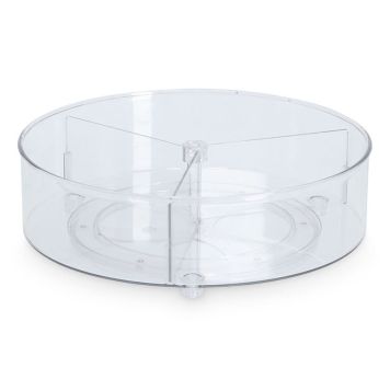 FÖRVARINGSLÅDA ZELLER ORGANIZER PLAST Ø27CM TRANSPARENT 3 FACK