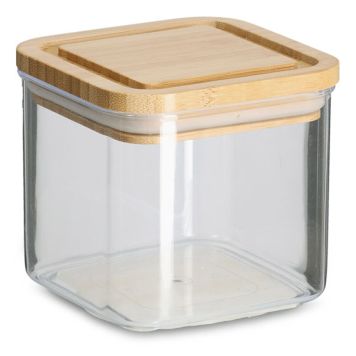 FÖRVARINGSBURK ZELLER PLAST MED BAMBULOCK 500ML PLAST