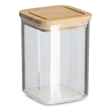 FÖRVARINGSBURK ZELLER PLAST MED BAMBULOCK 800ML PLAST