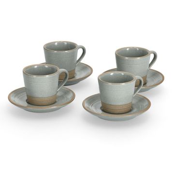 ESPRESSO SET ZELLER STEN GRÖN 8 DELAR