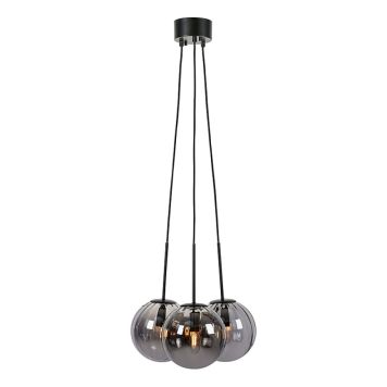 TAKLAMPA MARKSLJÖD 3X SMOKE 40CM
