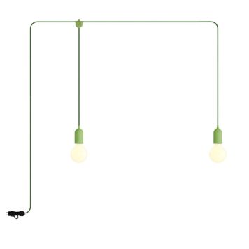 TAKLAMPA CREATIVE CABLES F-SNAKE EIVA GRÖN