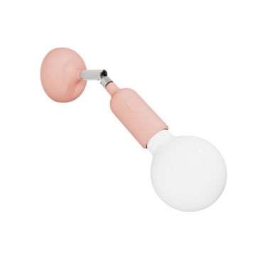 VÄGGLAMPA CREATIVE CABLES FERMALUCE 13,2CM LJUSROSA