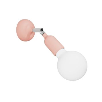 VÄGGLAMPA CREATIVE CABLES FERMALUCE 10,6CM LJUSROSA