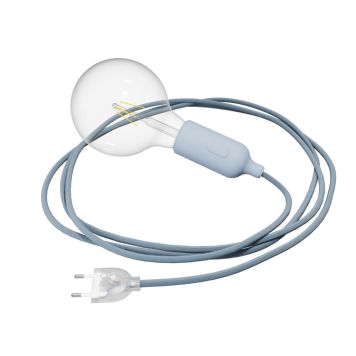 VÄGGLAMPA CREATIVE CABLES SNAKE LJUSBLÅ