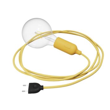 VÄGGLAMPA CREATIVE CABLES SNAKE GUL