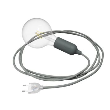 VÄGGLAMPA CREATIVE CABLES SNAKE GRÅ