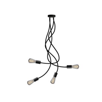 TAKLAMPA CREATIVE CABLES FLEX 90 SVART