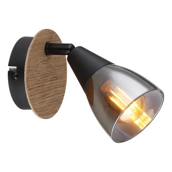 VÄGGLAMPA GLOBO MUBBY SVART