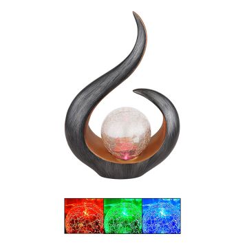 SOLCELLSLAMPA GLOBO GLASKULA FÄRGSKIFTANDE