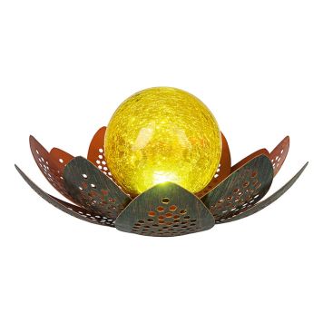 SOLCELLSLAMPA GLOBO BLOMMA MED GLASKULA 