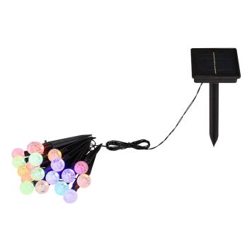 SOLCELLSLAMPA GLOBO LJUSSLINGA MULTIFÄRGAD 20 LAMPOR