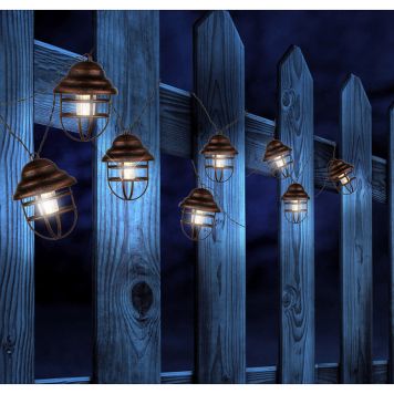 SOLCELLSLAMPA GLOBO LJUSSLINGA LANTERN 8 LAMPOR 