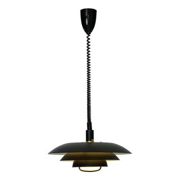TAKLAMPA ANETA LIGHTING EPSILON MED HISS 45CM SVART