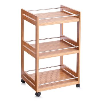 KÖKSVAGN ZELLER BAMBU 45,7X38X76CM NATUR