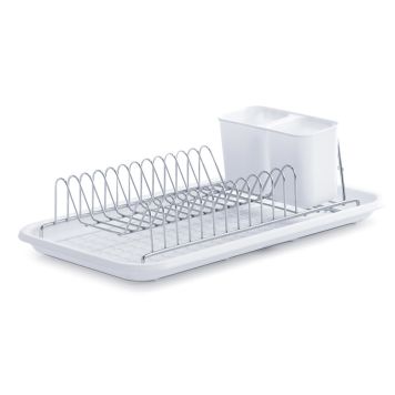 DISKSTÄLL ZELLER 44X24X13CM VIT