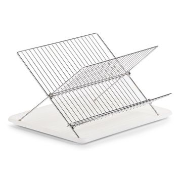 DISKSTÄLL ZELLER 43X32X24CM VIT