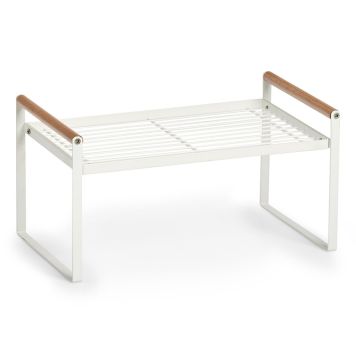 FÖRVARINGSHYLLA ZELLER SCANDINAVIAN 34,5X21,5X18CM VIT 