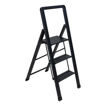 TRAPPSTEGE WENKO 3-STEG SVART