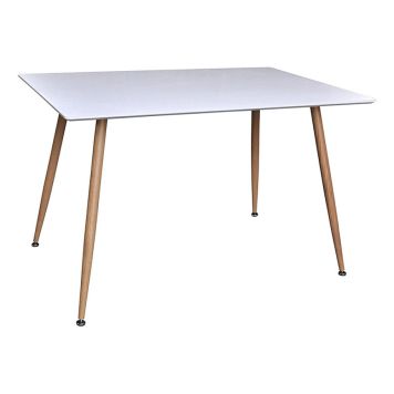 MATBORD VENTURE HOME PLAZA 120X80CM VIT/NATUR