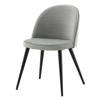 MATSTOL VENTURE HOME VELVET LJUSGRÅ