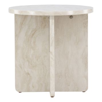 SIDOBORD VENTURE HOME ÅLESUND Ø50CM BEIGE