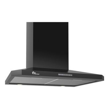 DECOR 787 VÄGG 60 CM SVART MED MOTOR