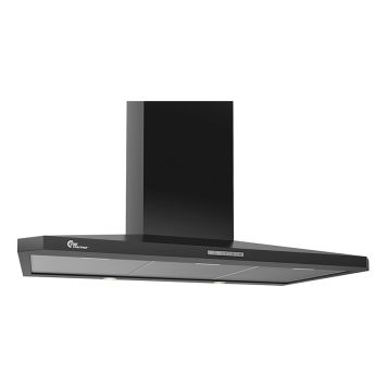 DECOR 787 VÄGG 90 CM SVART MED MOTOR