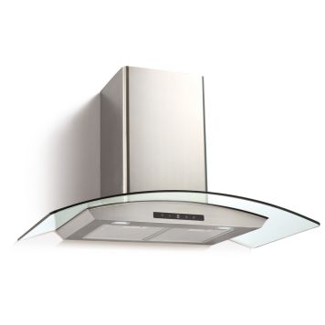 KÖKSFLÄKT THERMEX DERBY II ROSTFRITT/GLAS 90 CM