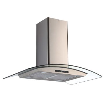 KÖKSFLÄKT THERMEX DERBY II FRIHÄNGANDE ROSTFRITT/GLAS 90 CM