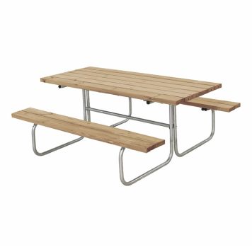 TRÄDGÅRDSMÖBEL PLUS BORD/BÄNKSET CLASSIC 177X155X73/44CM GYLLENBRUN