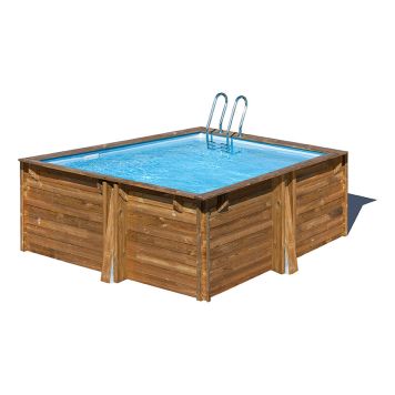 POOL GRE CARRA KVADRATISK TRÄ 7700L 305X305X119CM
