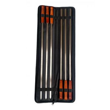 GRILLSPETT OMBERG BREDA ROSTFRITT STÅL 60CM 6-PACK